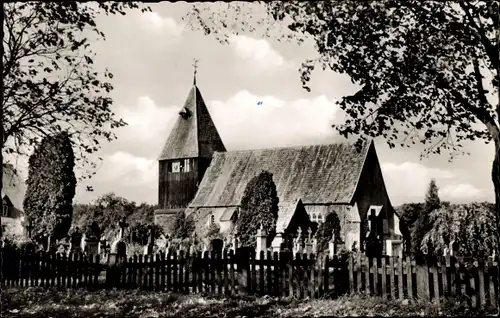 Ak Steyerberg Niedersachsen, Alte Rießener Kirche