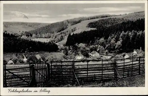 Ak Fohlenplacken Neuhaus im Solling Holzminden Niedersachsen, Panorama