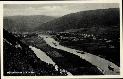 Ak Bodenwerder an der Weser, Panorama