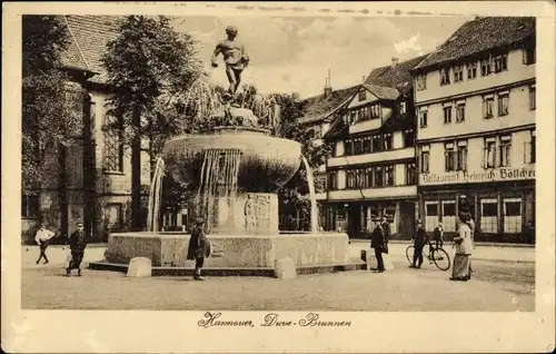 Ak Hannover in Niedersachsen, Duve-Brunnen