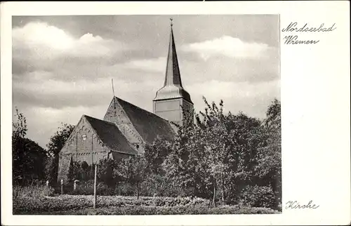 Ak Nordseebad Wremen Wurster Nordseeküste, Kirche