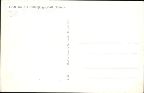 Ak Hameln an der Weser Niedersachsen, Panorama, Weser-Lied