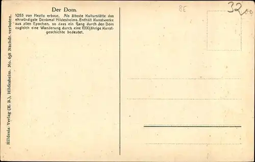 Ak Hildesheim in Niedersachsen, Dom