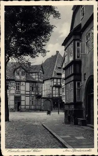 Ak Hameln an der Weser Niedersachsen, Pferdemarkt