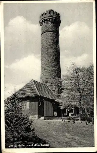 Ak Süntel Hessisch Oldendorf an der Weser, Süntelturm