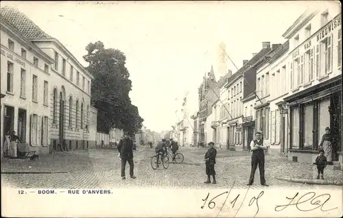 Ak Boom Flandern Antwerpen, Rue d’Anvers