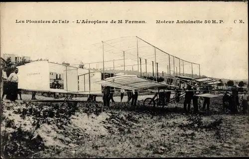 AK-Flugzeug von Farman, Antoinette-Motor