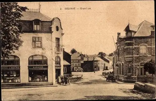 AK Wallonische Gemeinschaft Namur, Straßenpartie, Geschäft