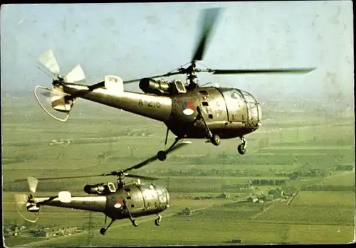 Ak Niederländische Militär-Hubschrauber, Aerospatiale Alouette III