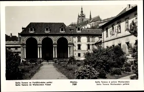 Ak Praha Prag Tschechien, Salla Terena im Wallenstein Palast