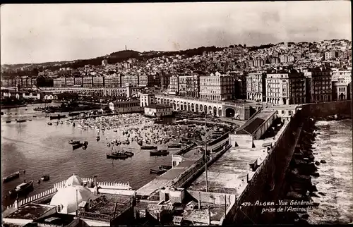 Ak Algier Algier Algerien, Gesamtansicht von der Admiralität aus