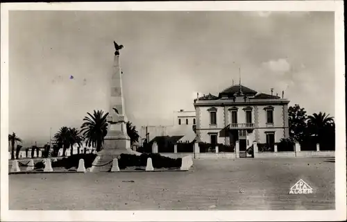 Ak Bizerte Tunesien, Kriegsdenkmal und Zivilkontrolle