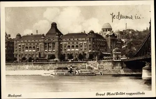 Ak Budapest Ungarn, Grand Hotel Gellert