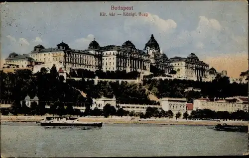 Ak Budapest, Ungarn, Königliche Burg