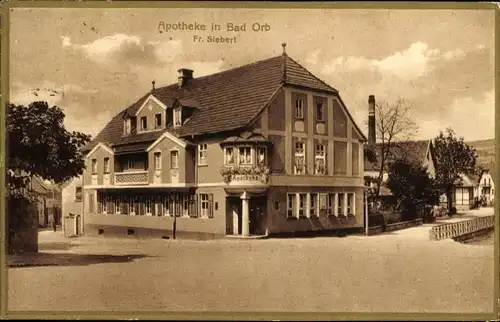 Ak Bad Orb im Spessart Hessen, Apotheke