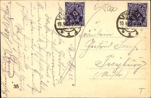 Passepartout Ak Erfurt in Thüringen, Anger, Kaiserliches Postamt