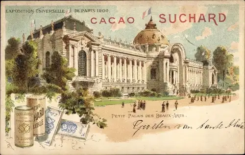 Litho-Weltausstellung Paris 1900, Petit Palais de Beaux-Arts, Cacao Suchard