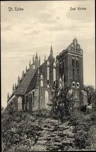 Ak Iława Deutsch Eylau Westpreußen, Evangelische Kirche