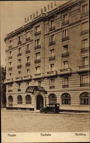 Ak Madrid Spanien, Savoy-Hotel, Gebäude