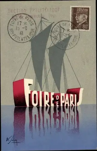 Künstler Ak Pariser Messe 1943, Ausstellung