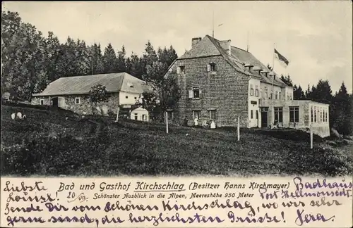 Ak Kirchschlag in Oberösterreich, Bad und Gasthof, Bes. Hanns Kirchmayer