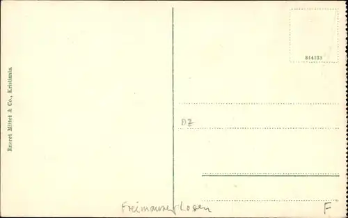 Ak Kristiania Christiania Oslo Norwegen, Frimurerlogen