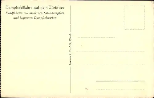 Ak Zürichsee, Salondampfer Helvetia