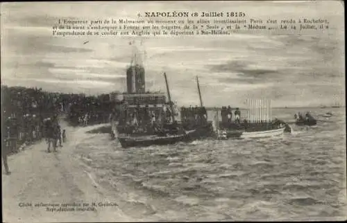 Ak Rueil Malmaison Hauts de Seine, Napoleon 8. Juli 1815