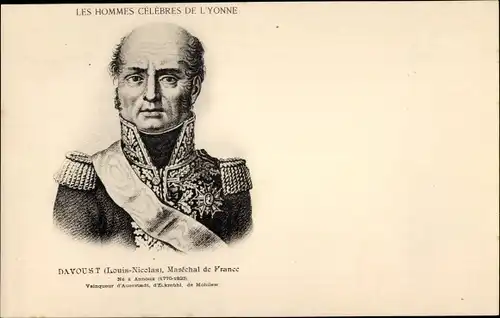 Künstler Ak Maréchal de France Louis Nicolas Davoust, Vainqueur d'Auerstaedt