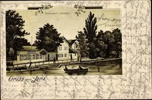 Litho Jena in Thüringen, Restaurant zum Paradies