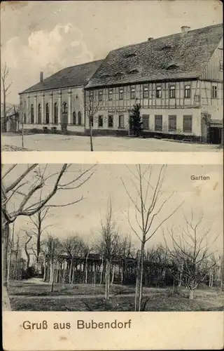 Ak Bubendorf Frohburg in Sachsen, Gasthof, Garten