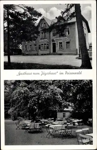 Ak Rabenau Osterzgebirge, Gasthaus zum Jägerhaus im Poisenwald