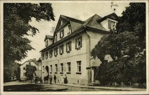 Ak Saalburg Ebersdorf Thüringen, Gasthof zur Krone