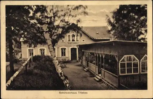 Ak Zeulenroda Triebes Thüringen, Schützenhaus