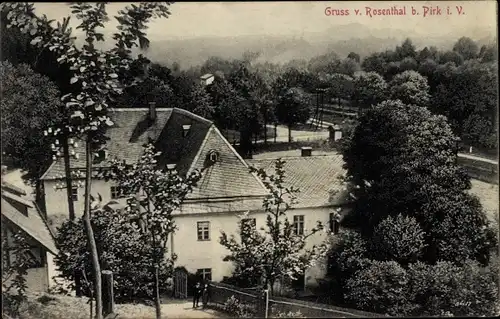 Ak Rosenthal Pirk Burgstein Weischlitz im Vogtland, Gasthaus