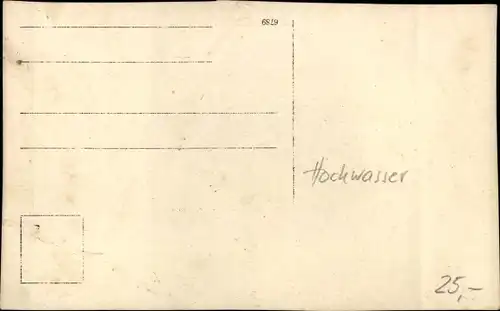 Foto Ak Kronach im Frankenwald Bayern, Am Steinwehr, Hochwasser 11.01.1920