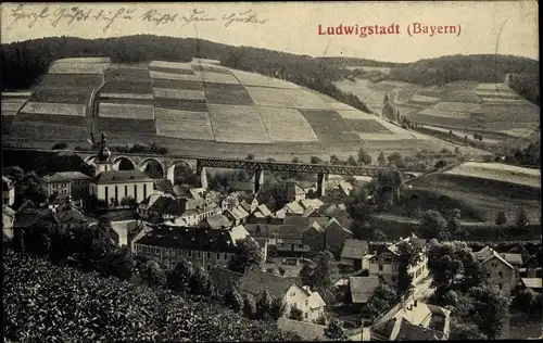 Ak Ludwigsstadt in Oberfranken, Panorama