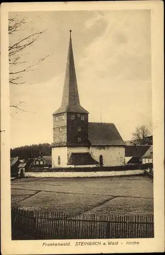 Ak Steinbach am Wald in Oberfranken, Kirche