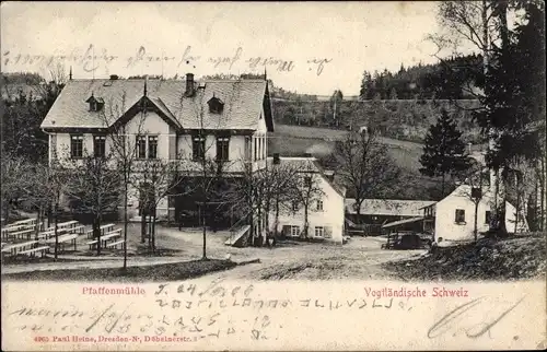 Ak Plauen im Vogtland, Pfaffenmühle