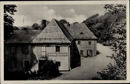 Ak Pirk Burgstein Weischlitz im Vogtland, Gasthof Rosenthal