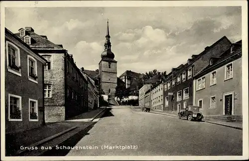 Ak Schauenstein im Frankenwald, Marktplatz, Kirche