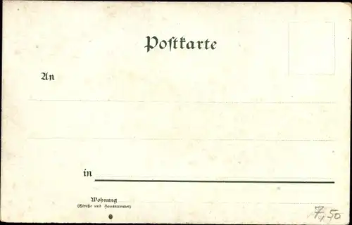 Litho Turnergruß, Deutscher Turnerbund, Gut Heil, Turnvater Jahn