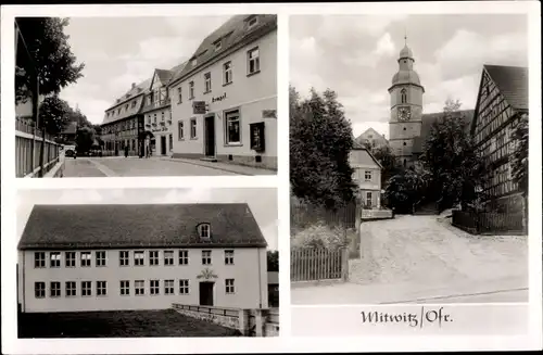 Ak Mitwitz in Oberfranken, Ortsansichten, Kirche