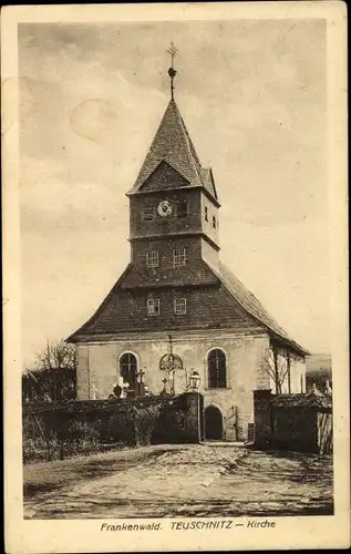 Ak Teuschnitz im Frankenwald, Kirche