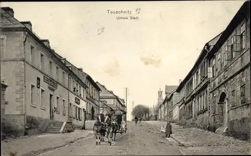 Ak Teuschnitz im Frankenwald, Untere Stadt