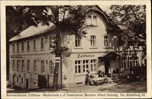 Ak Bieberstein Reinsberg in Sachsen, Sommerfrische Zollhaus