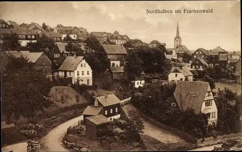 Ak Nordhalben in Oberfranken, Blick auf den Ort, Häuser