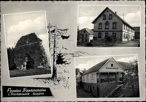 Ak Wirsberg im Fichtelgebirge, Pension Frankenheim