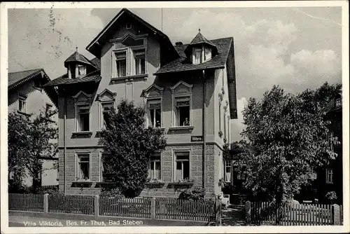 Ak Bad Steben in Oberfranken, Pension Villa Viktoria