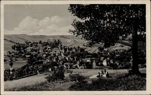 Ak Wurzbach in Thüringen, Blick von der Heidekoppe